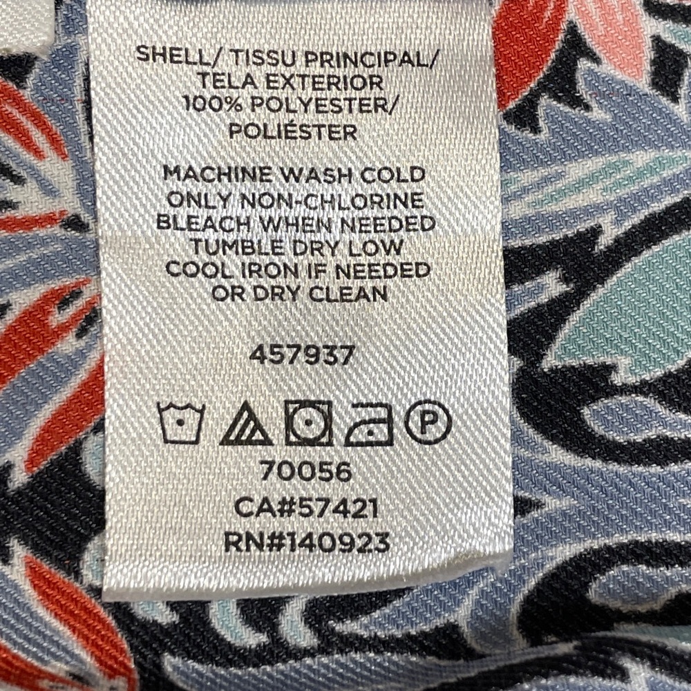 LOFT Floral Faux Wrap Skirt Blue, Pink, Mint Green Patterned, Size Small - Picture 6 of 6